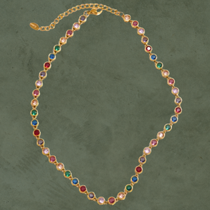 Collar de Zirconias Multicolor