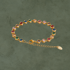 Pulsera de Zirconias Multicolor