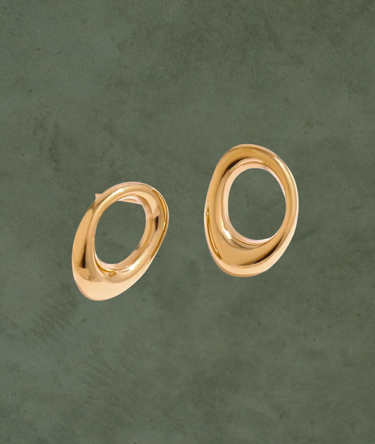 Aretes Redondos Minimalistas en Acero Inoxidable