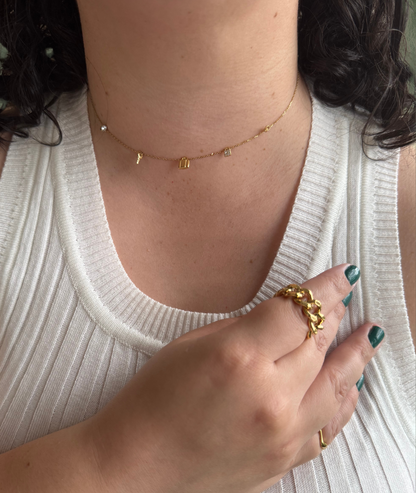 Collar de Candados y Llaves – Elegancia con Brillos para Cautivar