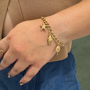 Pulsera Chunky con Dijes Marinos