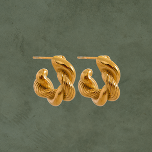 Aretes Aro Trenzado