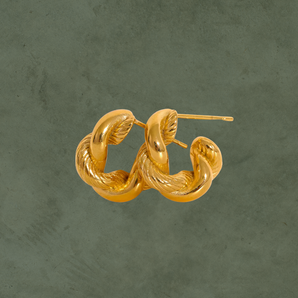 Aretes Aro Trenzado