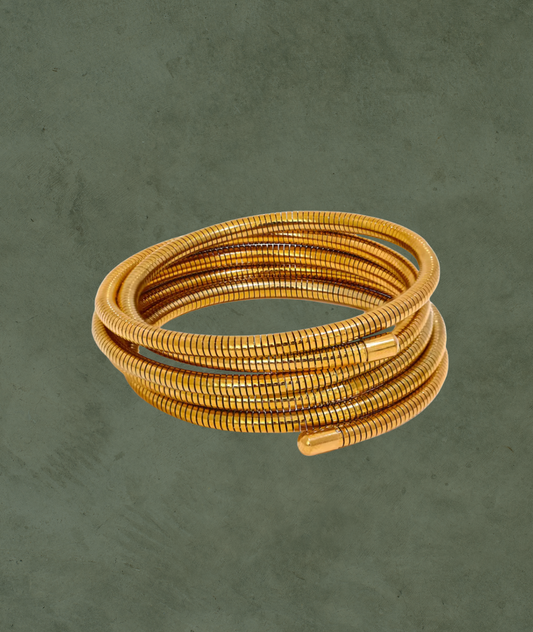 Brazalete Envuélvete en Oro – Apilable y Atemporal