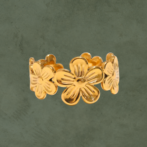 Anillo Floral Ajustable