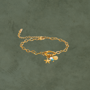 Pulsera de Cadena con Dijes Marinos