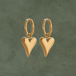 Heart Hoop Earrings