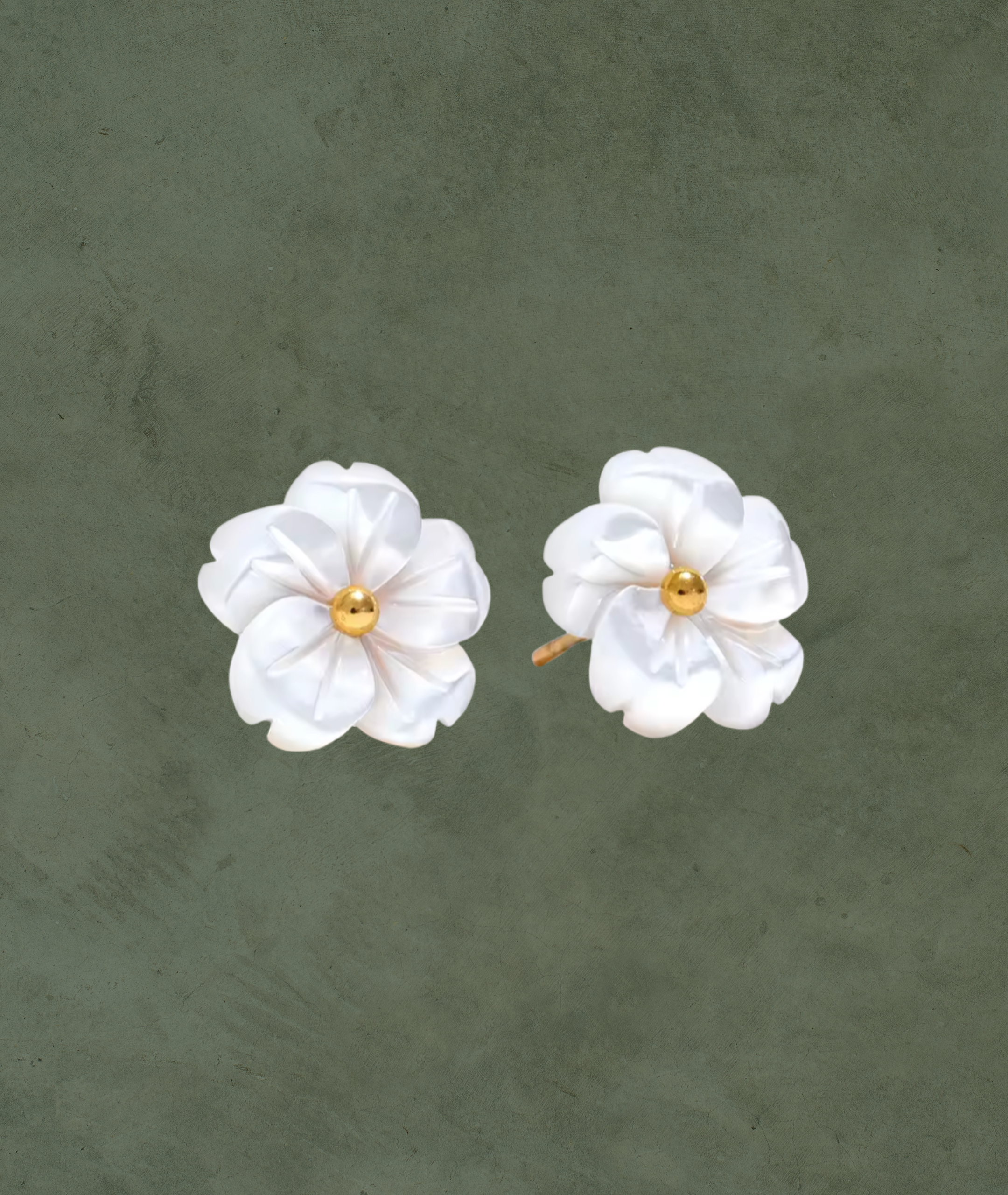 Flor Concha Aretes de Flor de Concha – Aurea Esther