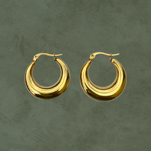 Aretes Geométricos Dorados