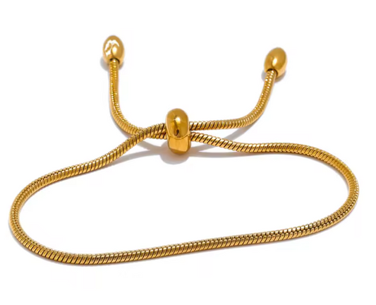 Pulsera Ajustable en Oro – Elegancia Ligera para Todos los Días